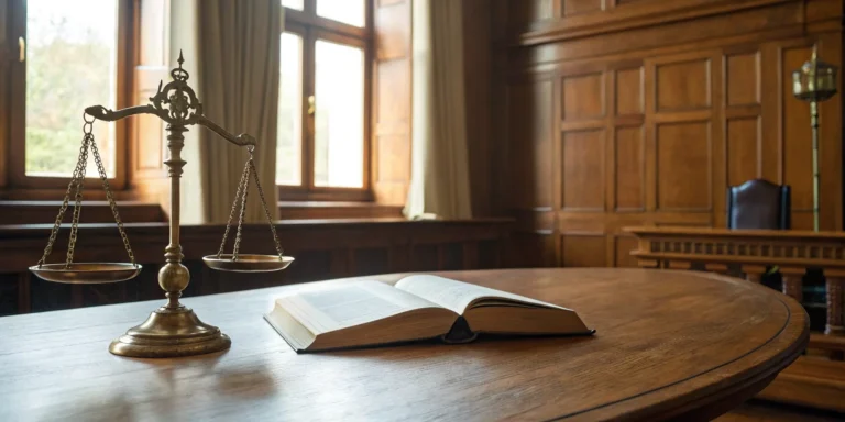 Scales of justice and law book. Creditor rights law firm in Missouri.