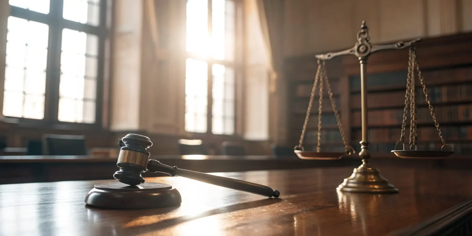 Springfield, Missouri personal injury lawyer: gavel and scales.