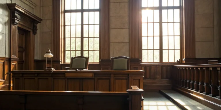 A judge's bench in Missouri, showing the difference between divorce and legal separation.