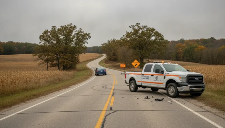 Missouri traffic scene illustrating teen driver restrictions and graduated license requirements