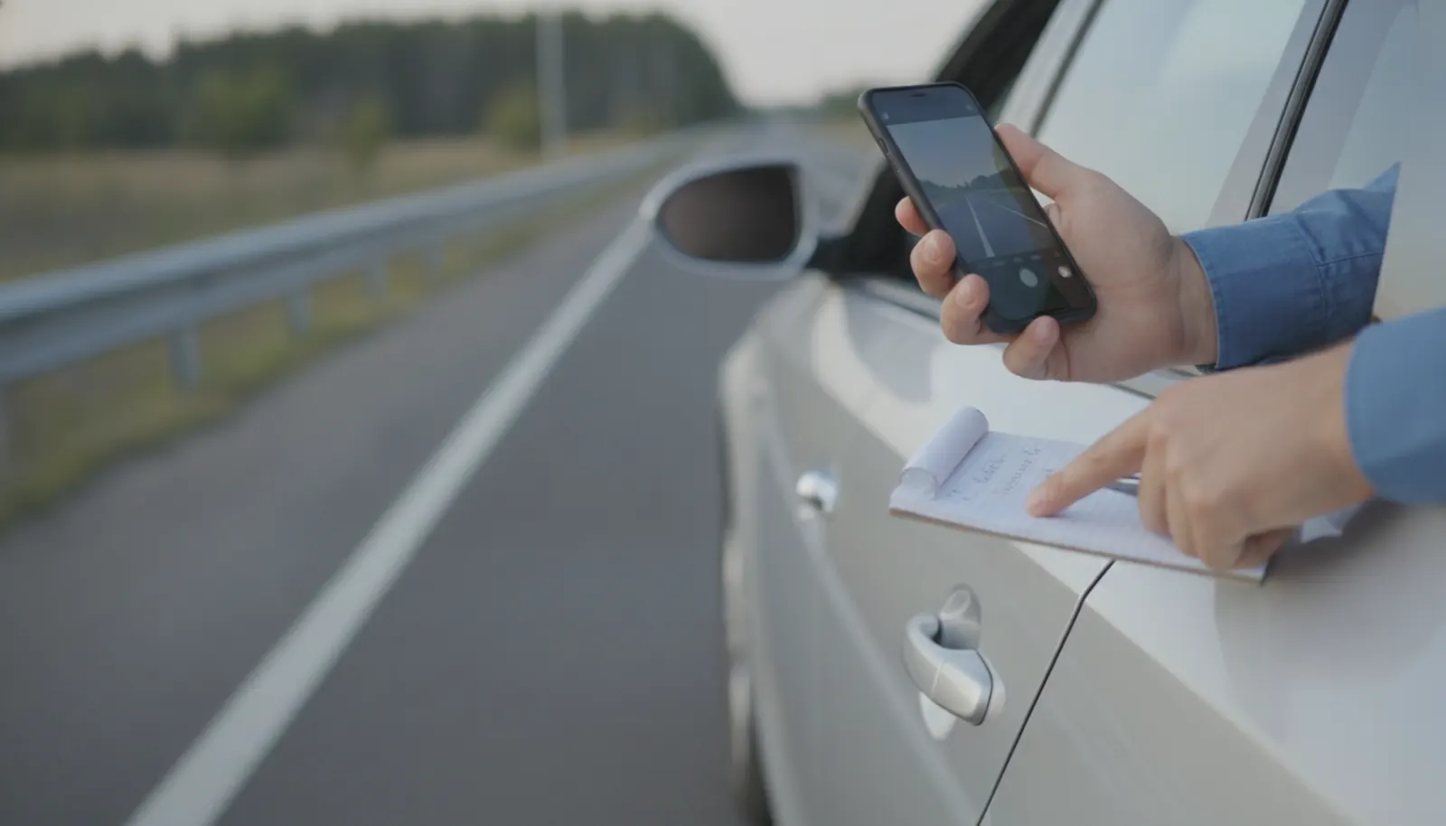 Documenting evidence after a car accident